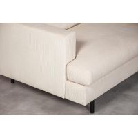 Vurna Lois 3-zits hoekbank rechts stof - beige