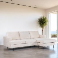 Vurna Aubrey 3-zitsbank L+R stof - champagne