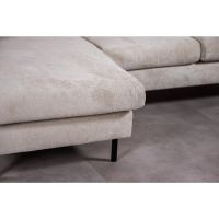 Vurna Aubrey 3-zitsbank L+R stof - champagne