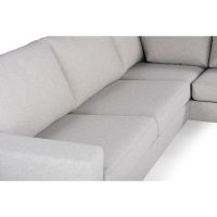 Vurna Cover 3-zits hoekbank rechts stof - grijs