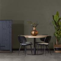 Tablo onderstel ronde poot metaal zwart van het woonmerk Woood