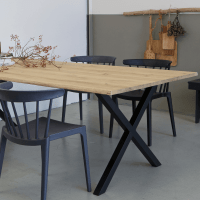 Tablo onderstel X-poot metaal zwart (1 stuks) van het woonmerk Woood