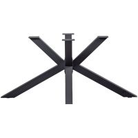 Woood Tablo kruispoot metaal zwart