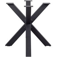 Woood Tablo kruispoot metaal zwart