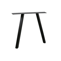 Tablo 2-standen poot vierkant metaal zwart (1 stuks) van het woonmerk Woood