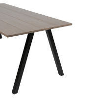 Tablo 2-standen poot vierkant metaal zwart (1 stuks) van het woonmerk Woood