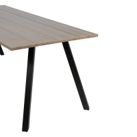 Tablo 2-standen poot vierkant metaal zwart (1 stuks) van het woonmerk Woood