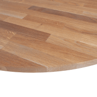 Tablo tafelblad eiken grijze olie rond 120 cm van het woonmerk Woood.