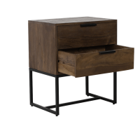 Meave kast 60x40x70 cm hout mat donkerbruin van het woonmerk Light&Living