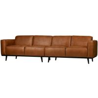 4-zits Bank Statement 280 Cm Eco Leer Cognac