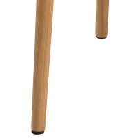 Nøra Lior armstoel | naturel oak onderstel | stof Vic - roze