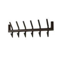 Fraaai Forest kapstok 2x6 haken - bruin