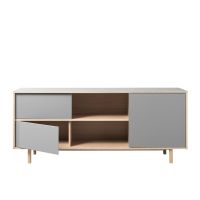 Nordic Home Jao tv-meubel - 180 cm - grijs/naturel