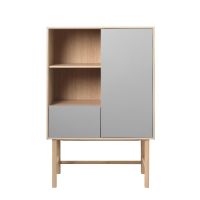 Jao wandkast - 150 cm  - grijs/naturel