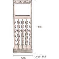 Dutchbone Claude wijnkast
