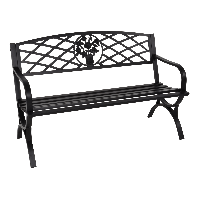 Tuinbank Oxford zwart 127 cm - zwart