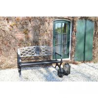 Tuinbank Oxford zwart 127 cm - zwart