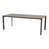 Arezzo tuintafel rechthoek polywood teaklook 200x90 cm van het woonmerk Les