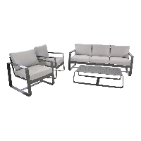 Loungeset Belezza - lichtgrijs