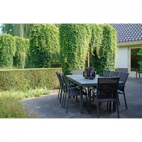 Uittrektafel Baleno nuance 180/240x100 cm - antraciet