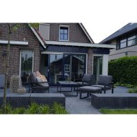 Loungetafel Tormenta 130x75 cm - antraciet