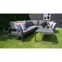 Loungetafel Tormenta 130x75 cm - antraciet