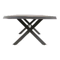 Tuintafel Castilla nuance met kruispoot 243x103 cm - bruin