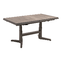 Uittrektafel verstelbaar Castilla Pardo 143/183x88x54/74cm - bruin