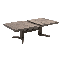 Uittrektafel verstelbaar Castilla Pardo 143/183x88x54/74cm - bruin