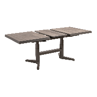 Uittrektafel verstelbaar Castilla Pardo 143/183x88x54/74cm - bruin