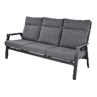 Loungebank Ohio 3-pers - grijs