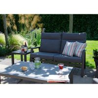 Loungebank Ohio 2-pers - grijs