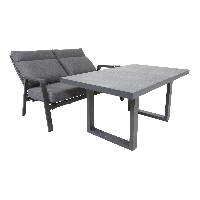 Loungebank Ohio 2-pers - grijs
