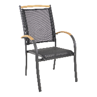 Stapelstoel Monza - zwart