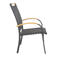 Stapelstoel Monza - zwart