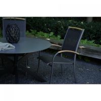 Stapelstoel Monza - zwart