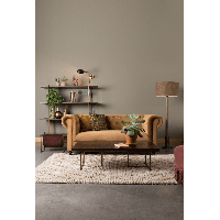 Dutchbone Class wandrek MDF 40x140x146 cm bruin/goud