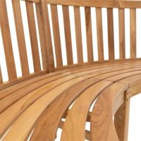 Ronde bank teak 200x53x92cm
