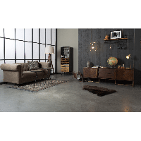 Class dressoir laag MDF 45x180x60 cm bruin/goud