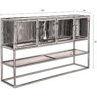 Dutchbone Boli dressoir hoog