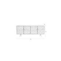 Puur Lazaro dressoir laag - zwart