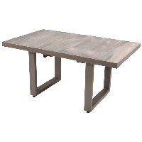 Loungetafel hoog Prato Pardo 140x85 cm - bruin