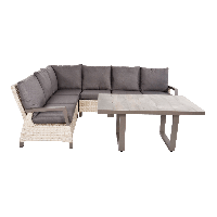 Loungetafel hoog Prato Pardo 140x85 cm - bruin