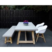 Tuintafel Judy 180x90 cm - lichtgrijs