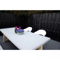 Tuintafel Judy 180x90 cm - lichtgrijs