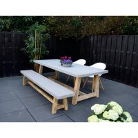 Tuintafel Judy 180x90 cm - lichtgrijs