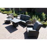 Loungetafel verstelbaar Soho Forte 130x75 cm - antraciet