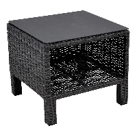 Bijzettafel Soho Forte open 50x50 cm - antraciet