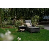 Bijzettafel Soho Forte open 50x50 cm - antraciet