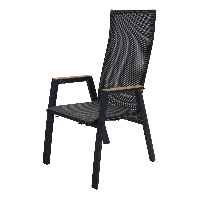 Standenstoel Amir teak nuance - antraciet